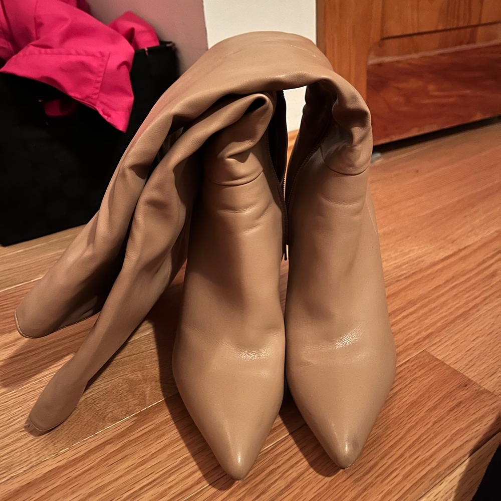 Nude Stiletto Boots